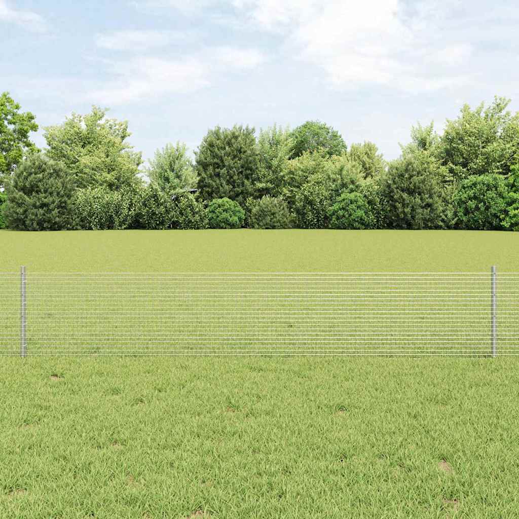 Zatvorena žičana ograda s postovima 50 x 0,4 m Pocinčani čelik