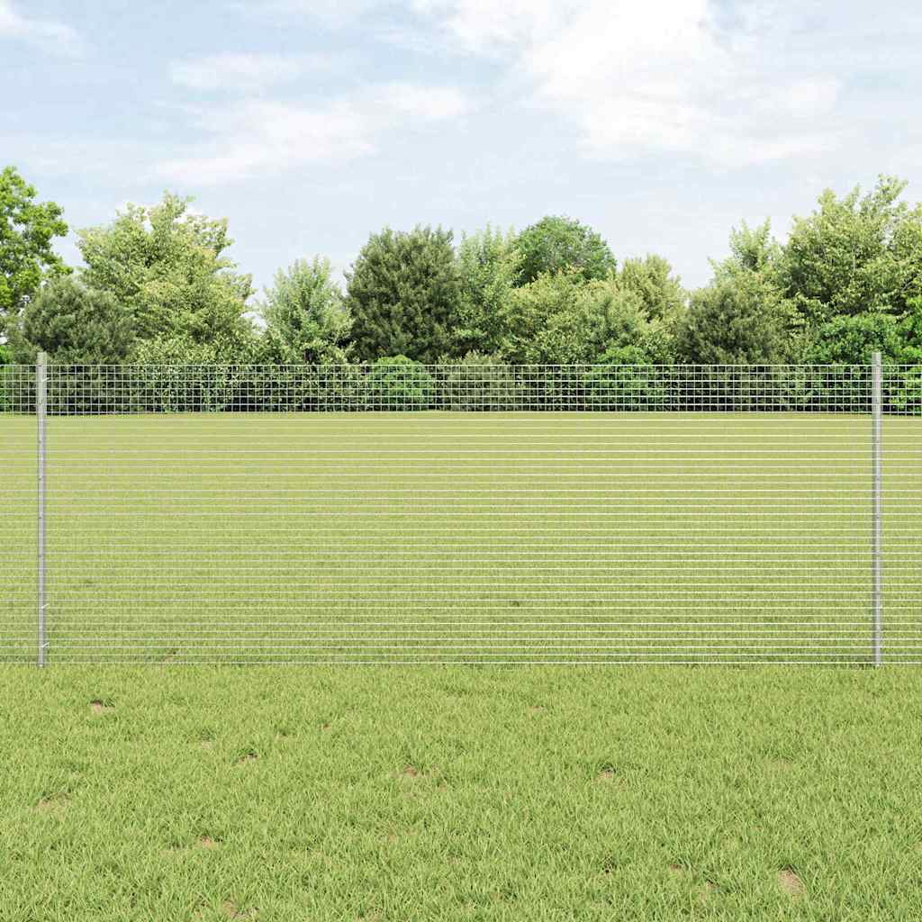 Zatvorena žičana ograda s postovima 50 x 0,8 m Pocinčani čelik