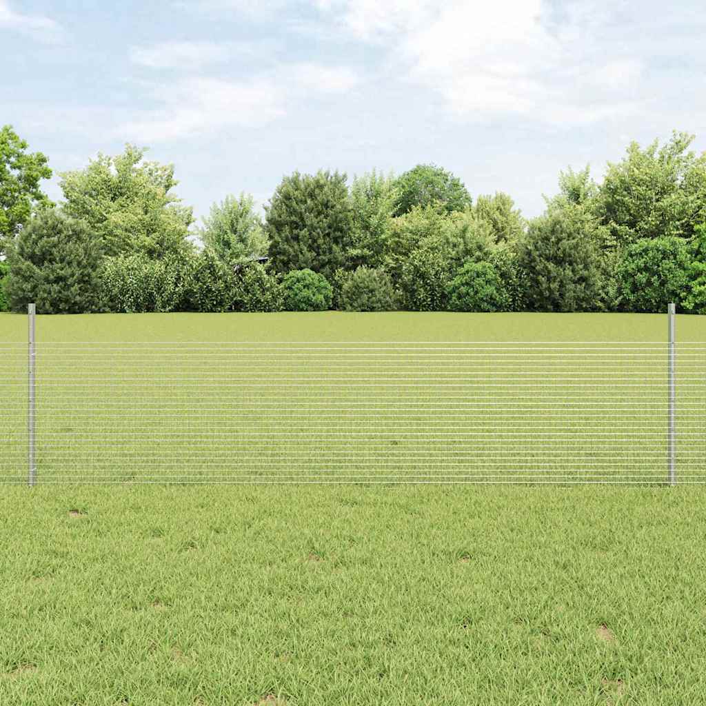 Zatvorena žičana ograda s postovima 100 x 0,5 m Pocinčani čelik