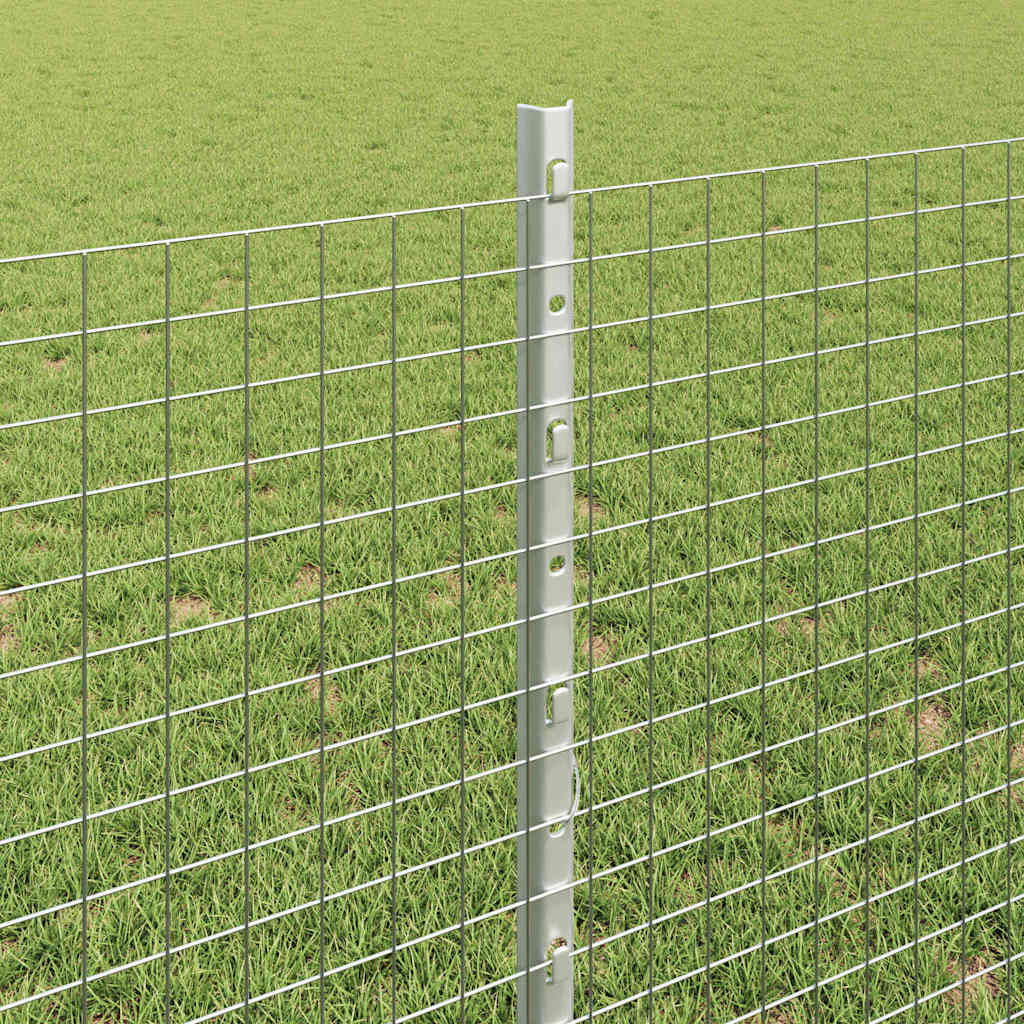 Zatvorena žičana ograda s postovima 100 x 0,8 m Pocinčani čelik