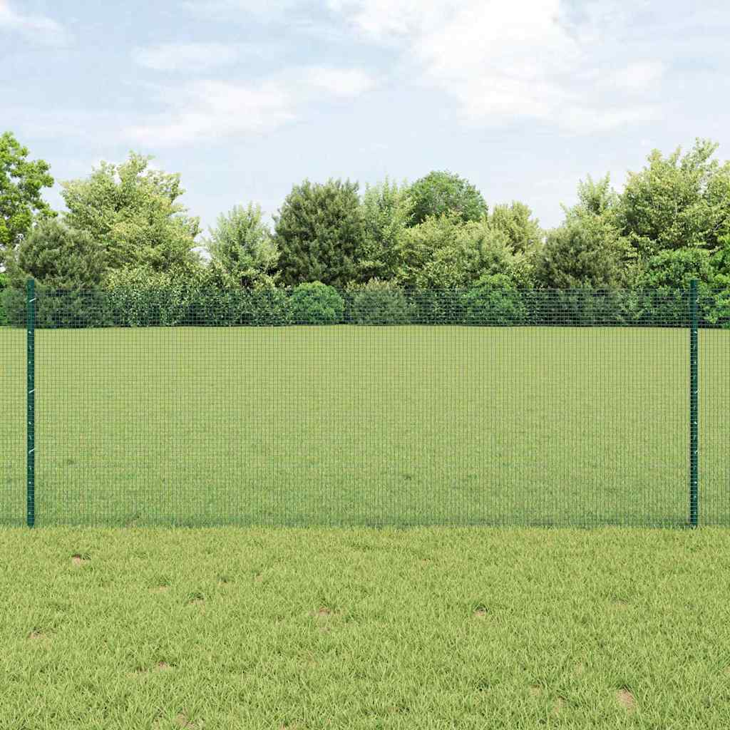 Zatvorena žičana ograda s postovima 25 x 0,8 m Zelena Mreža