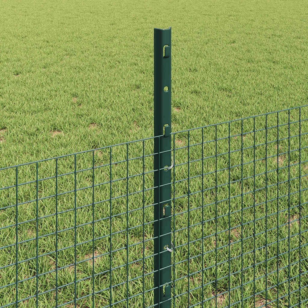 Zatvorena žičana ograda s postovima 50 x 0,5 m Zelena Mreža