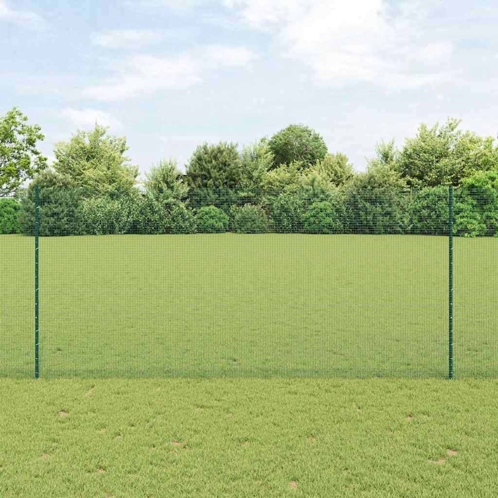 Zavarena žičana ograda s postom 50 x 1,4 m Zelena Mreža
