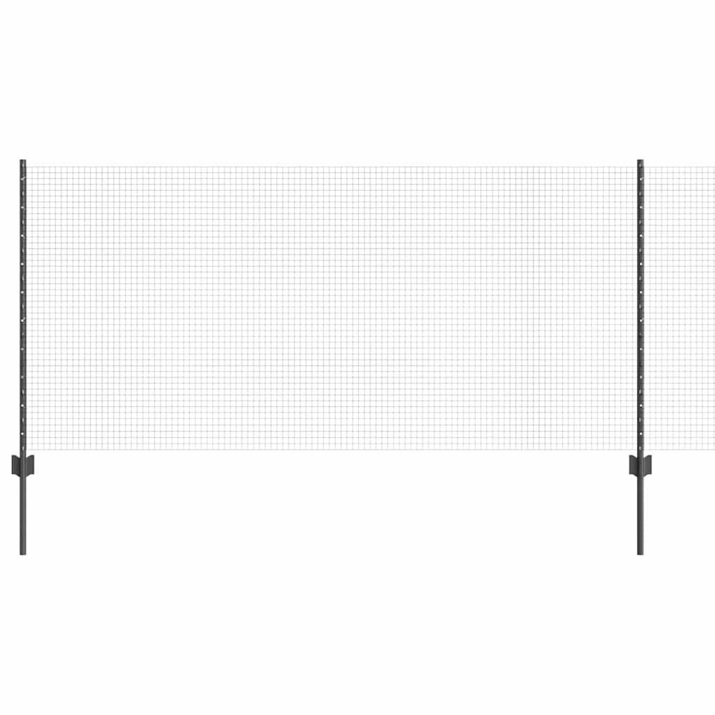 Zavarena žičana ograda s postom 50 x 1 m Čelik premazan PVC-om