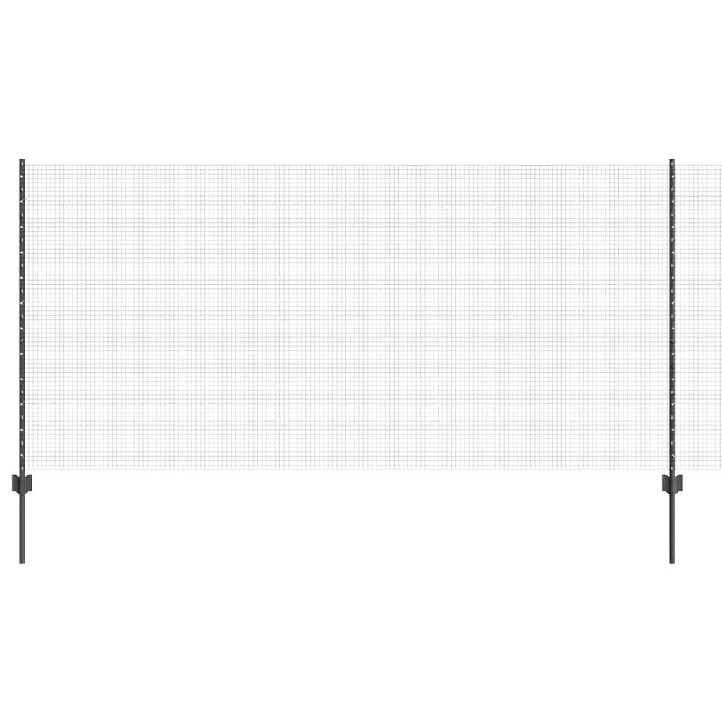 Zavarena žičana ograda s postom 50 x 1,2 m Siva Mreža
