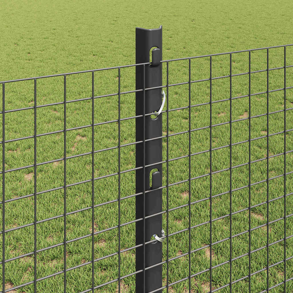 Zavarena žičana ograda s postom 50 x 1,2 m Siva Mreža