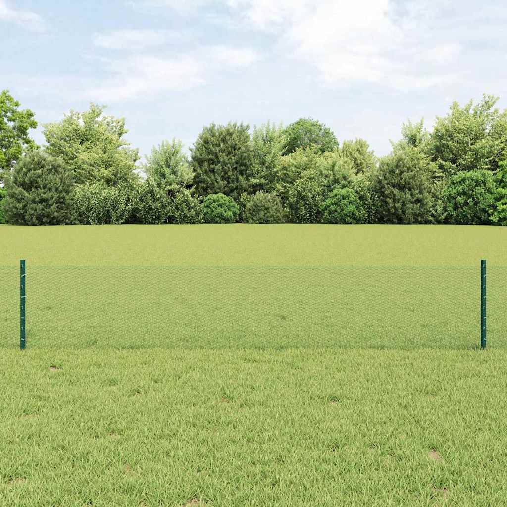 Zavarena žičana ograda 10 x 0,4 m Čelik premazan PVC-om Zelena