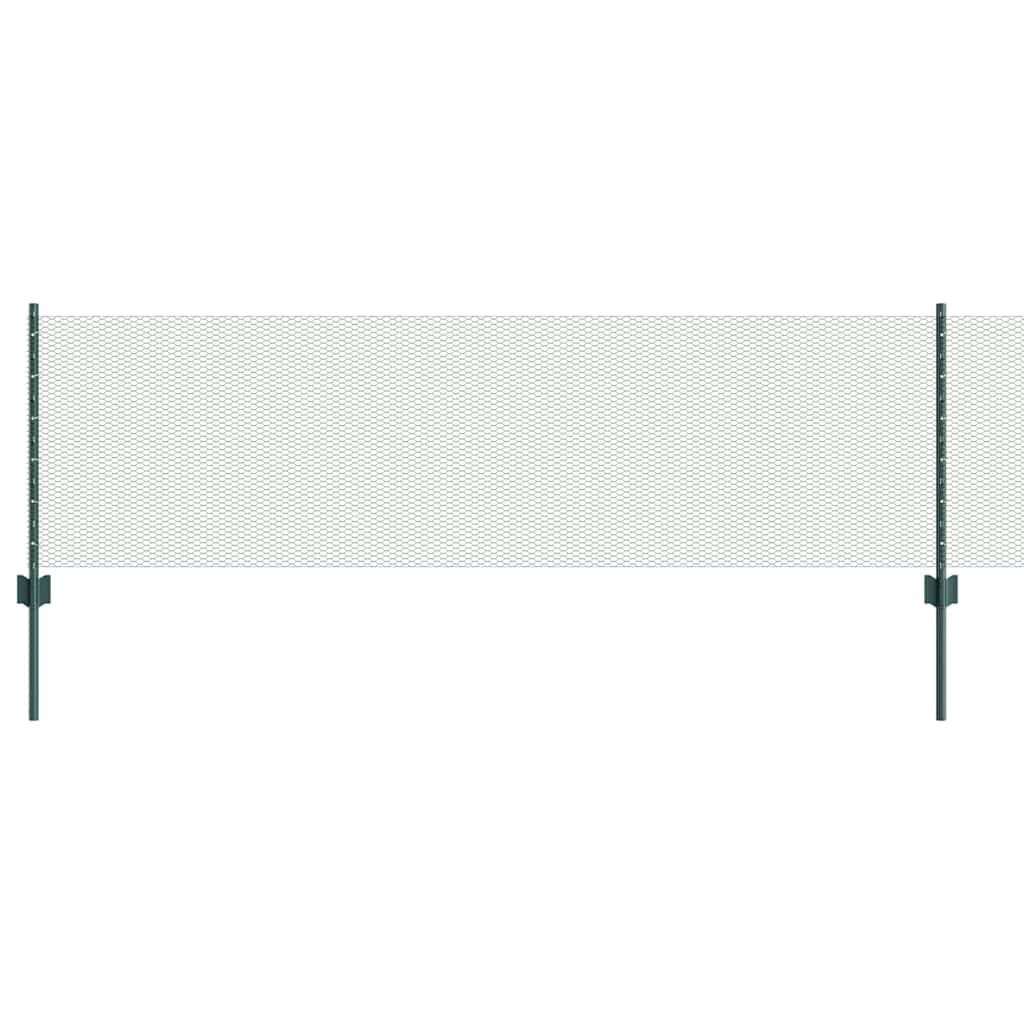 Heksagonalna ograda s stubom 10 x 0,6 m Čelik premazan PVC-om