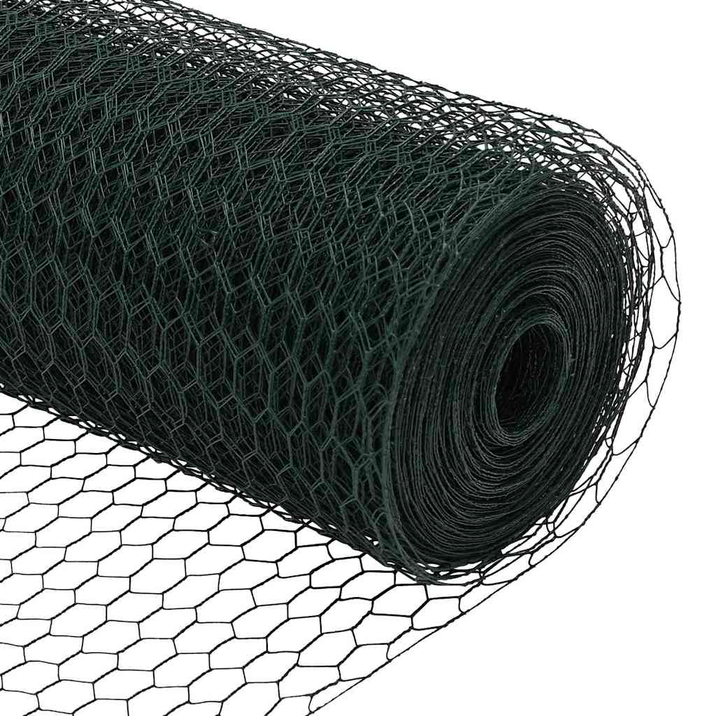 Heksagonalna ograda s stubom 10 x 0,8 m Čelik premazan PVC-om