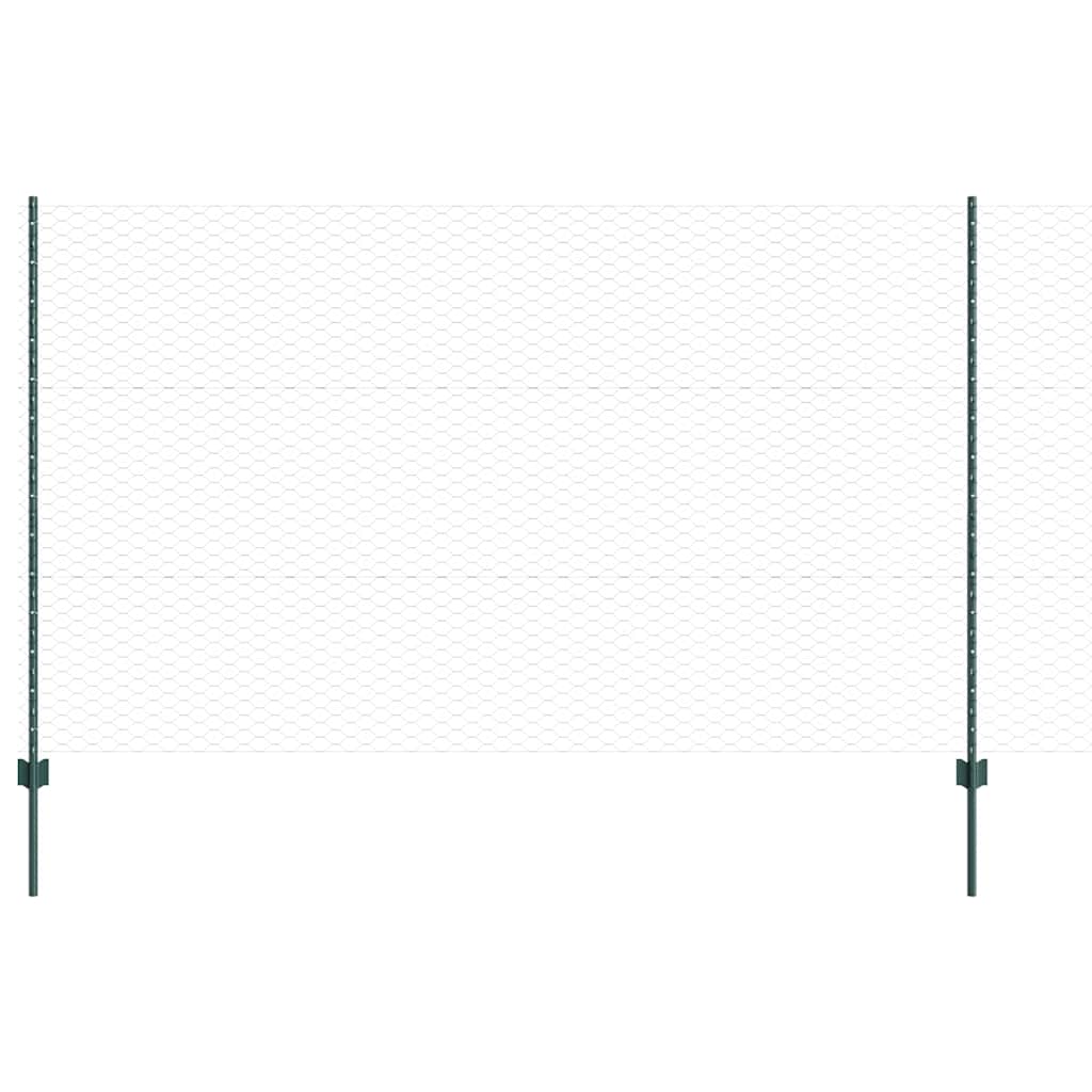 Heksagonalna ograda s stubom 10 x 1,4 m Čelik premazan PVC-om