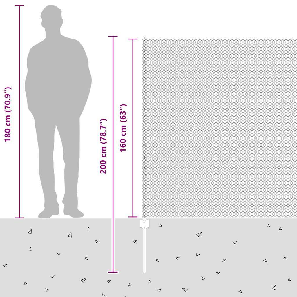 Zavarena žičana ograda 10 x 1,6 m (Š x V) Čelik premazan PVC-om