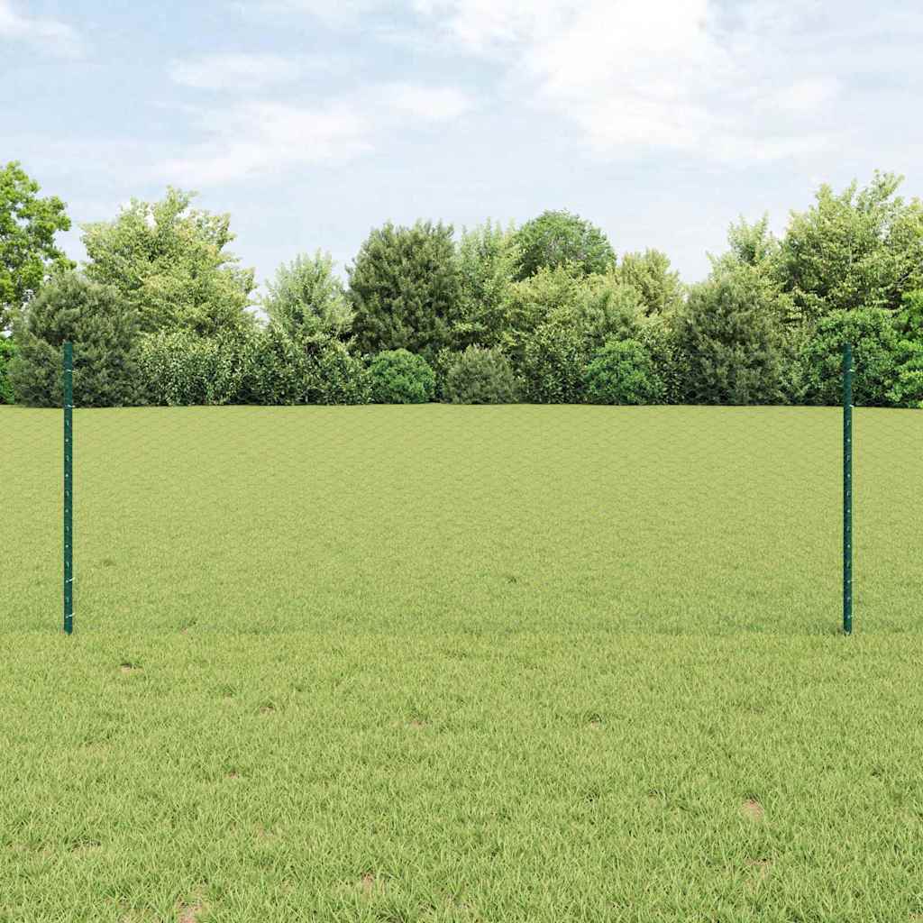 Heksagonalna ograda s stubom 25 x 0,8 m Čelik premazan PVC-om