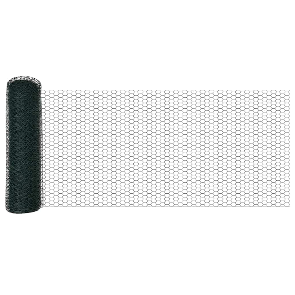 Heksagonalna ograda s stubom 50 x 0,6 m Čelik premazan PVC-om