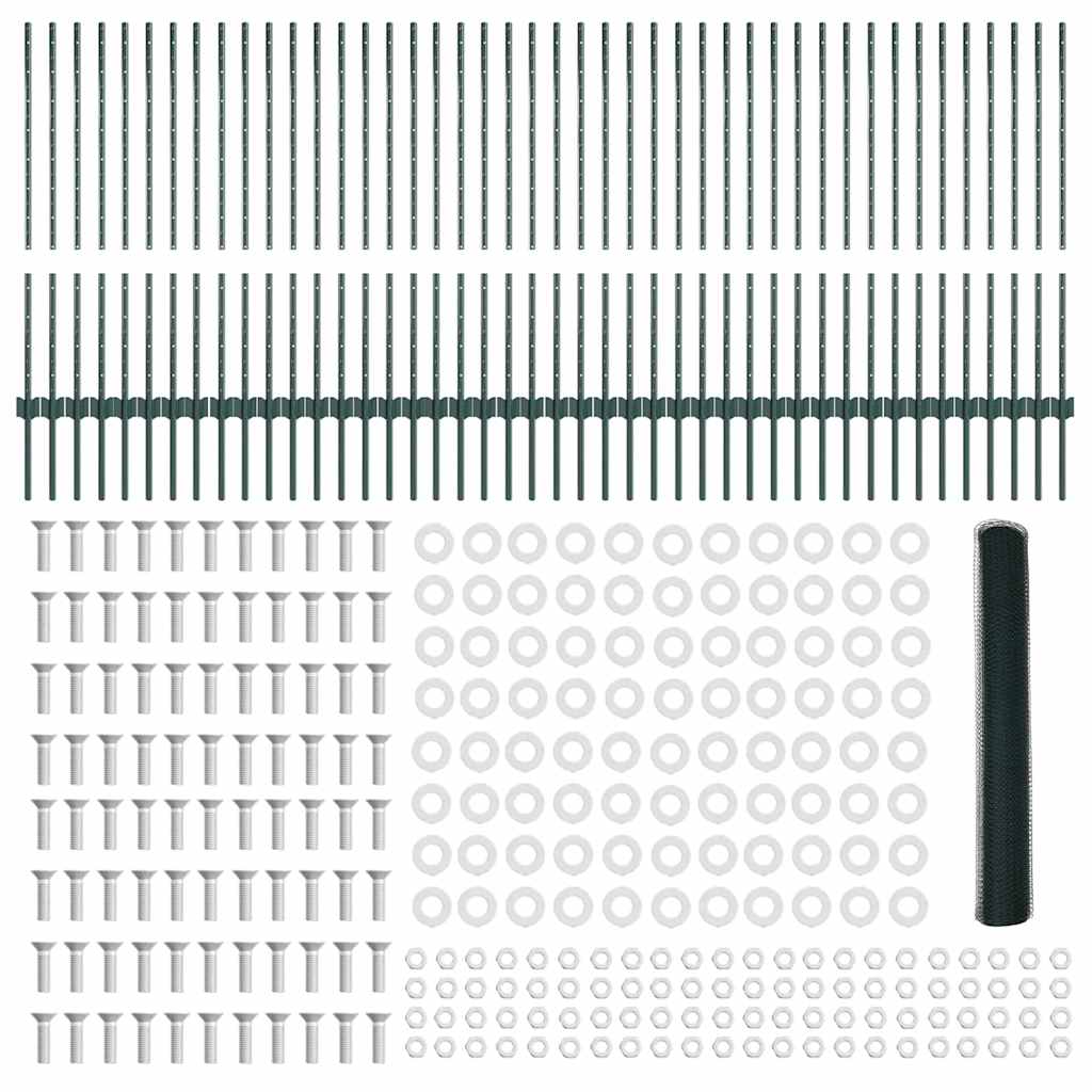 Zavarena žičana ograda 100 x 1 m (Š x V) Čelik premazan PVC-om