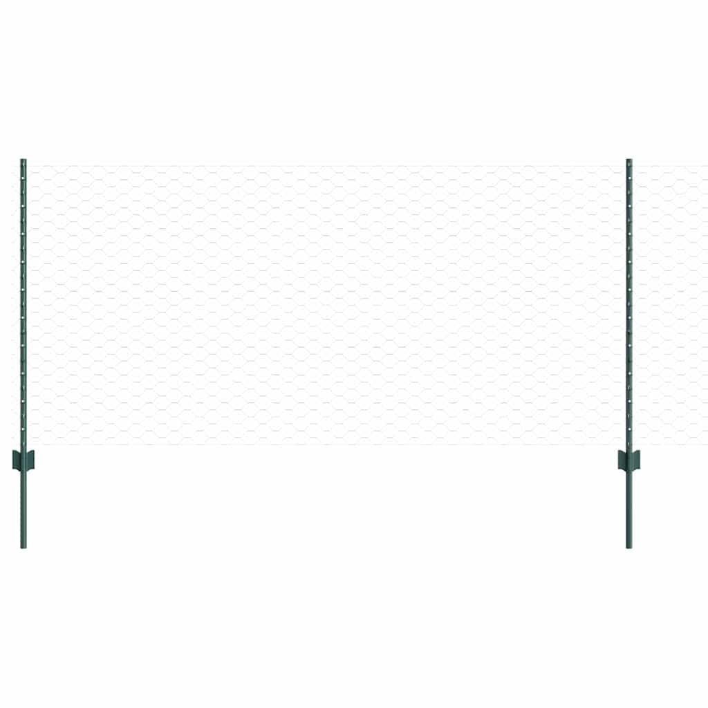 Heksagonalna ograda s stubom 100 x 1 m Čelik premazan PVC-om