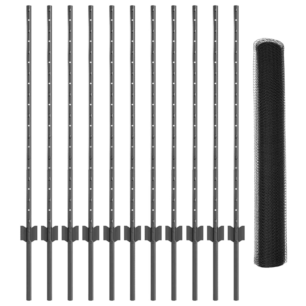 Zavarena žičana ograda 25 x 1 m (Š x V) Čelik premazan PVC-om