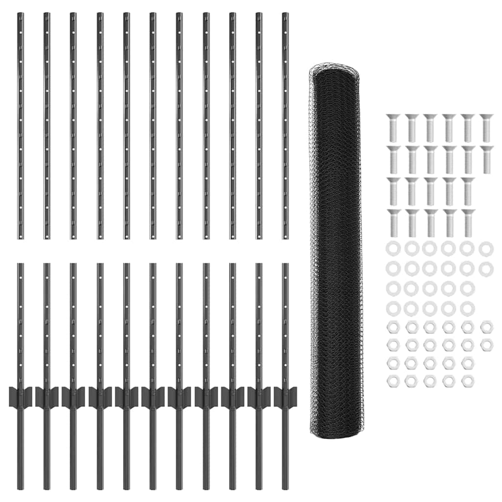 Zavarena žičana ograda 25 x 1 m (Š x V) Čelik premazan PVC-om