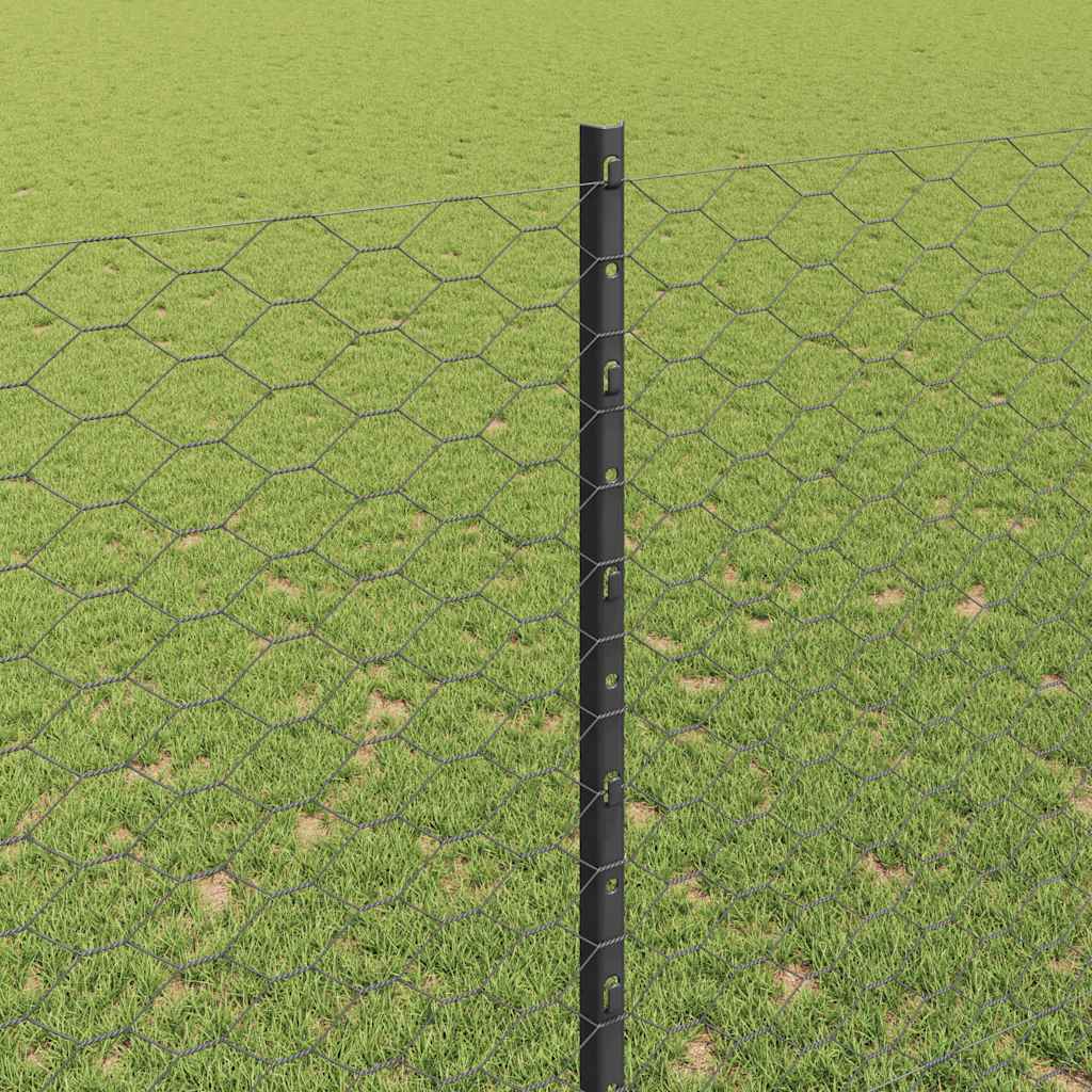 Zavarena žičana ograda 25 x 1,5 m (Š x V) Čelik premazan PVC-om