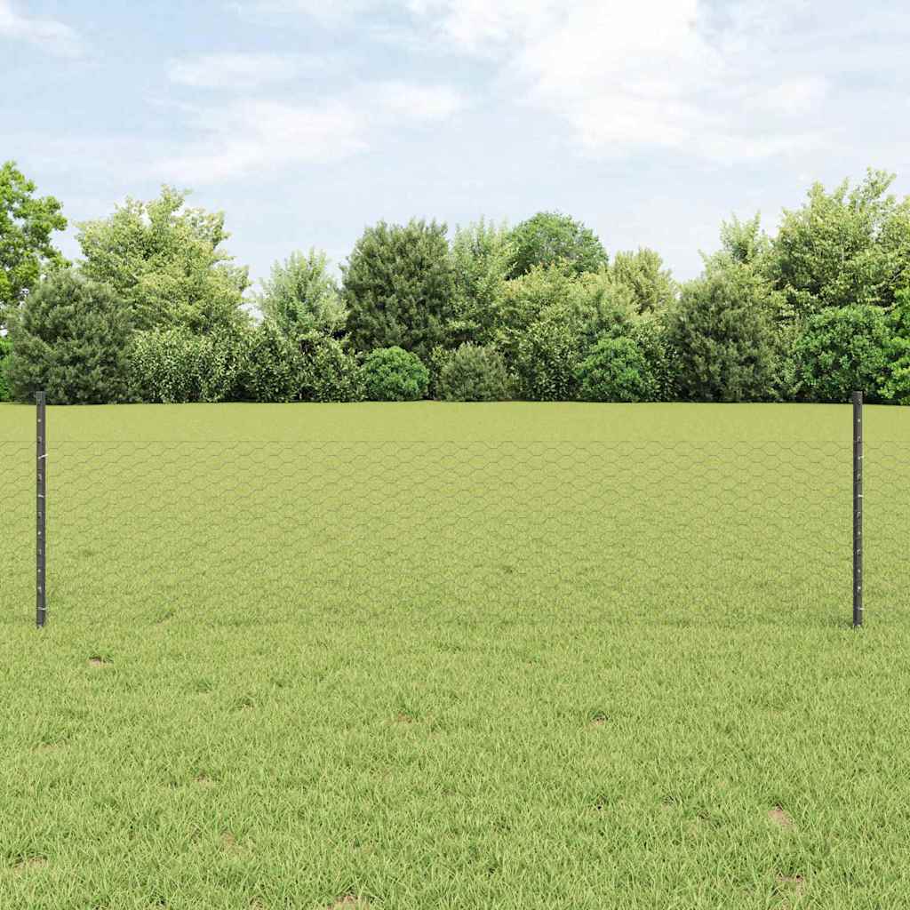 Zavarena žičana ograda 50 x 0,5 m (Š x V) Čelik premazan PVC-om