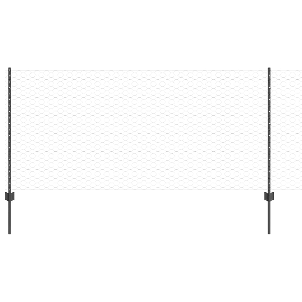 Zavarena žičana ograda 50 x 1 m (Š x V) Čelik premazan PVC-om
