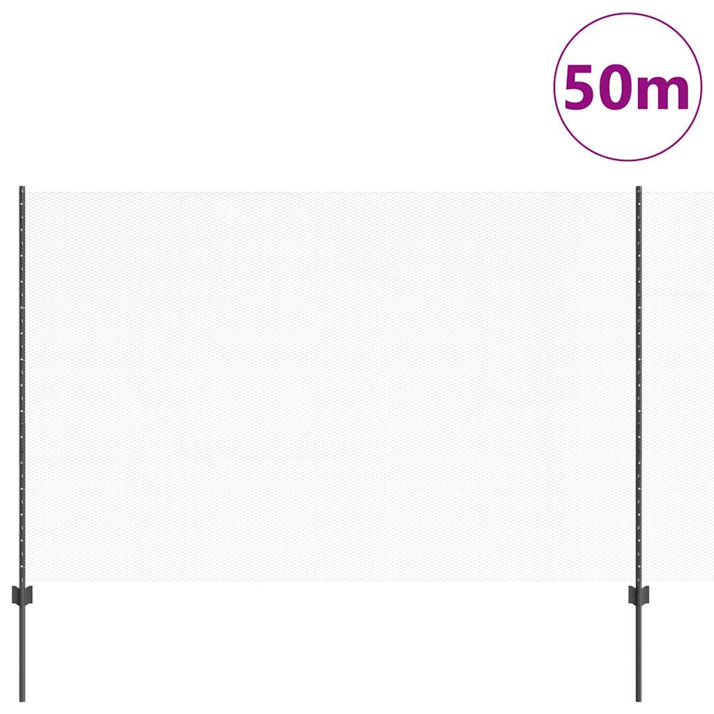 Heksagonalna ograda s stubom 50 x 1,5 m Čelik premazan PVC-om