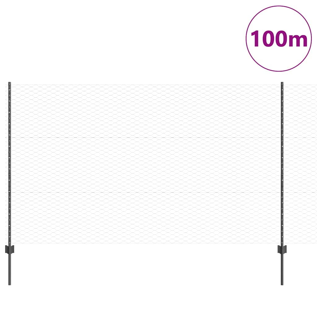 Zavarena žičana ograda 100 x 1,4 m (Š x V)
