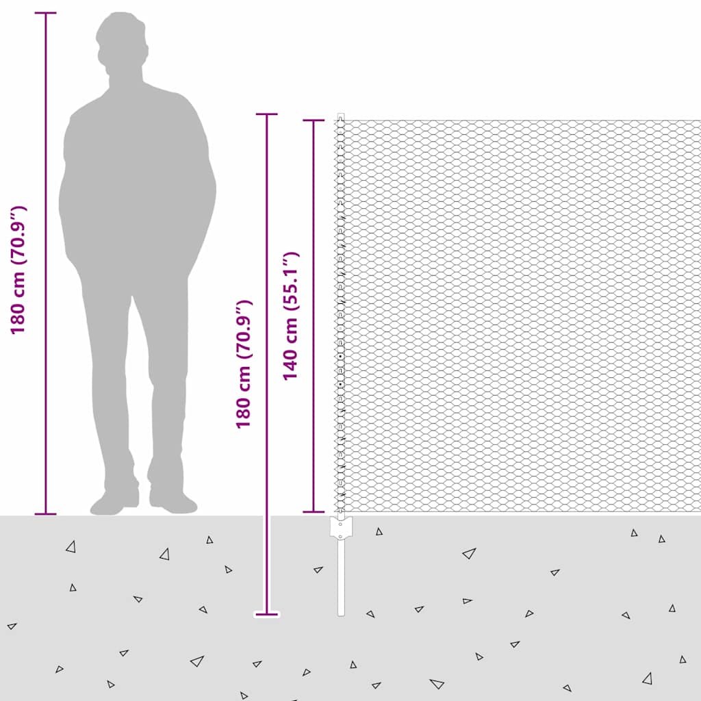 Zavarena žičana ograda 25 x 1,4 m (Š x V) Vruće pocinčani čelik