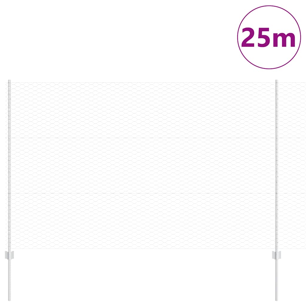 Zavarena žičana ograda 25 x 1,5 m (Š x V) Vruće pocinčani čelik