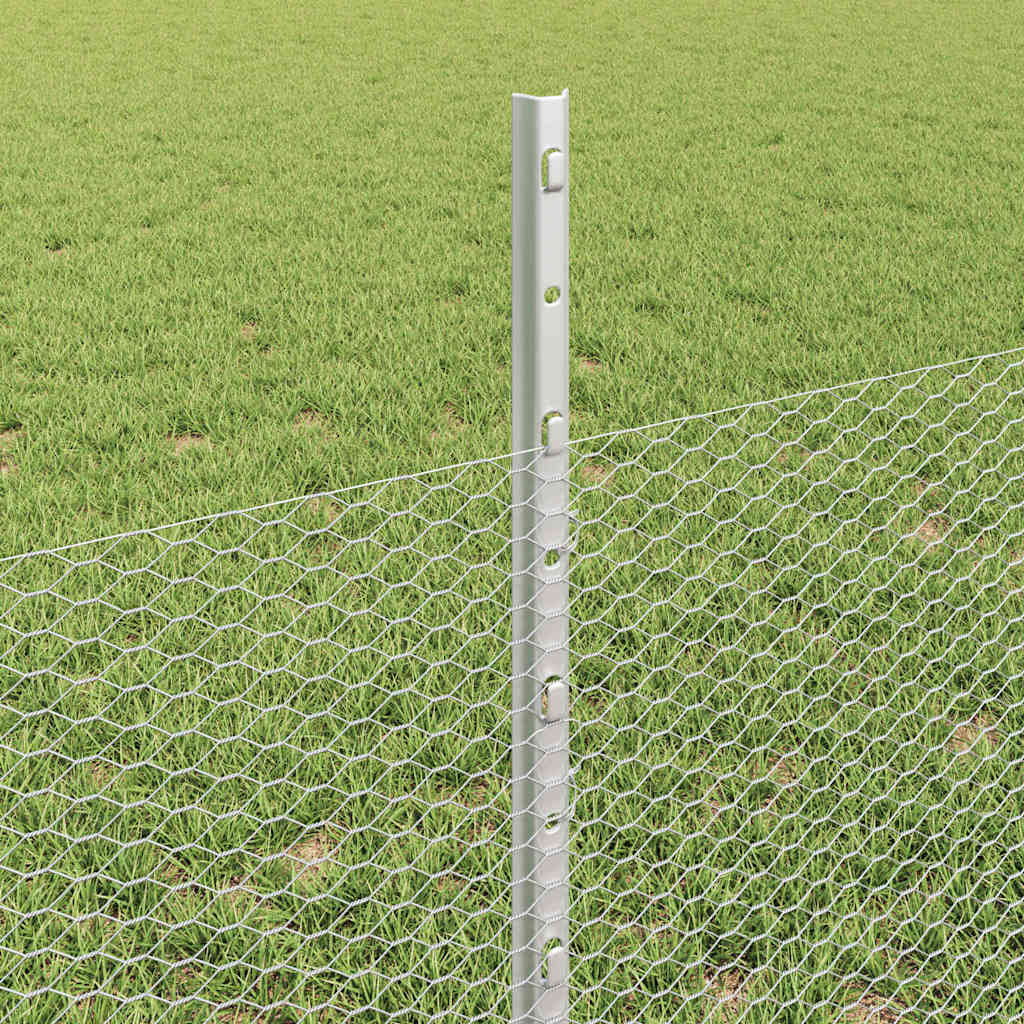Heksagonalna ograda s stubom 100 x 0,5 m Pocinčani čelik Mreža