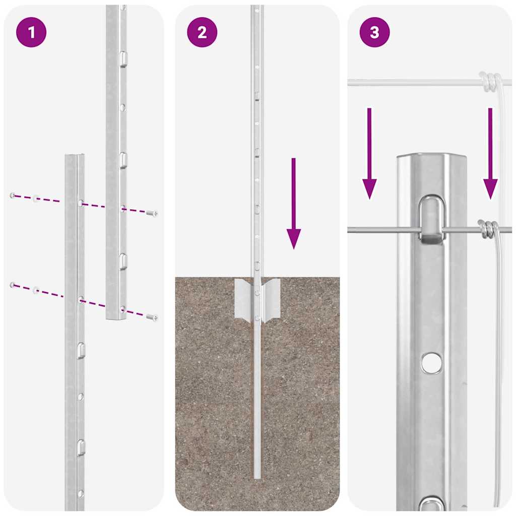 Divlja Ograde s Stupovima 25 x 1 m (Š x V)