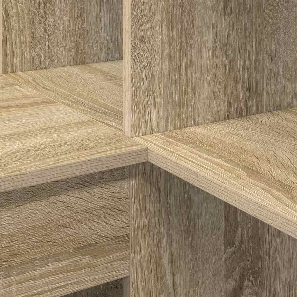 Kutni stol s policom Sonoma hrast 101,5 x 149,5 x 149,5 cm