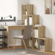 Kutni stol s policom Sonoma hrast 101,5 x 149,5 x 149,5 cm