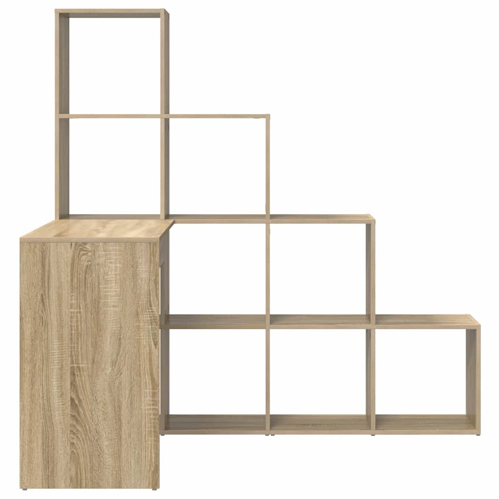 Kutni stol s policom Sonoma hrast 101,5 x 149,5 x 149,5 cm