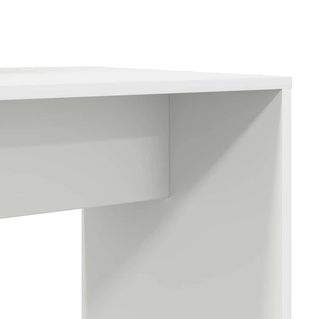Stol s policom Bijelo 138,5 x 55 x 143 cm Konstruirano drvo