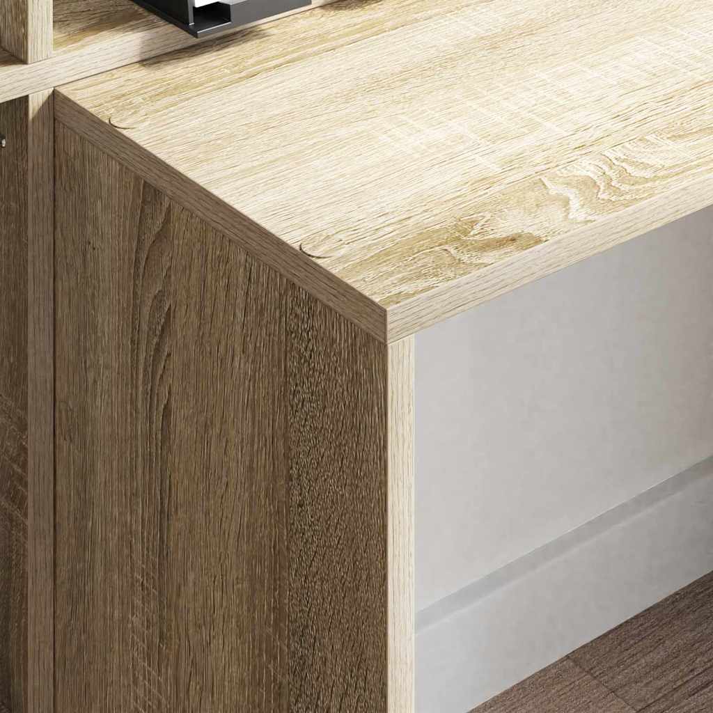 Stol Sonoma hrast 138,5 x 55 x 143 cm Konstruirano drvo