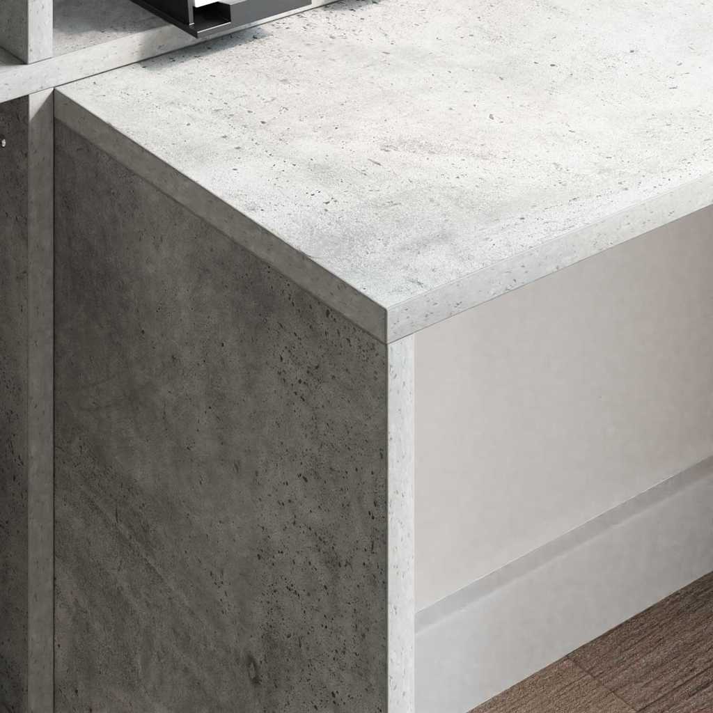 Stol Betonski sivi 138,5 x 55 x 143 cm Konstruirano drvo