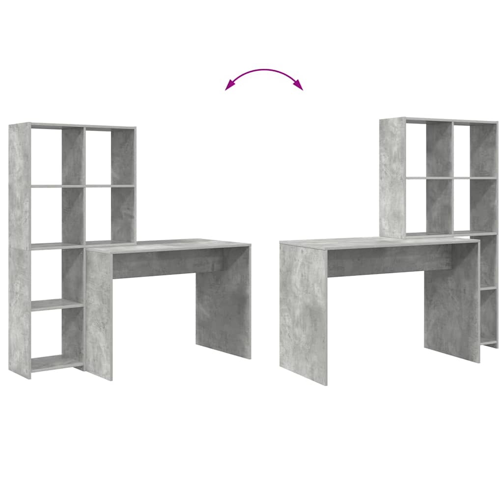 Stol Betonski sivi 138,5 x 55 x 143 cm Konstruirano drvo