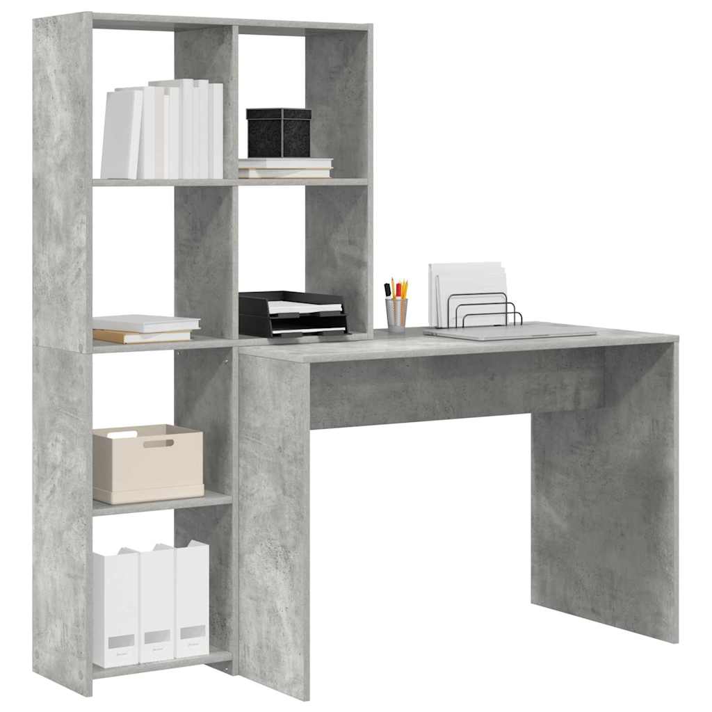 Stol Betonski sivi 138,5 x 55 x 143 cm Konstruirano drvo
