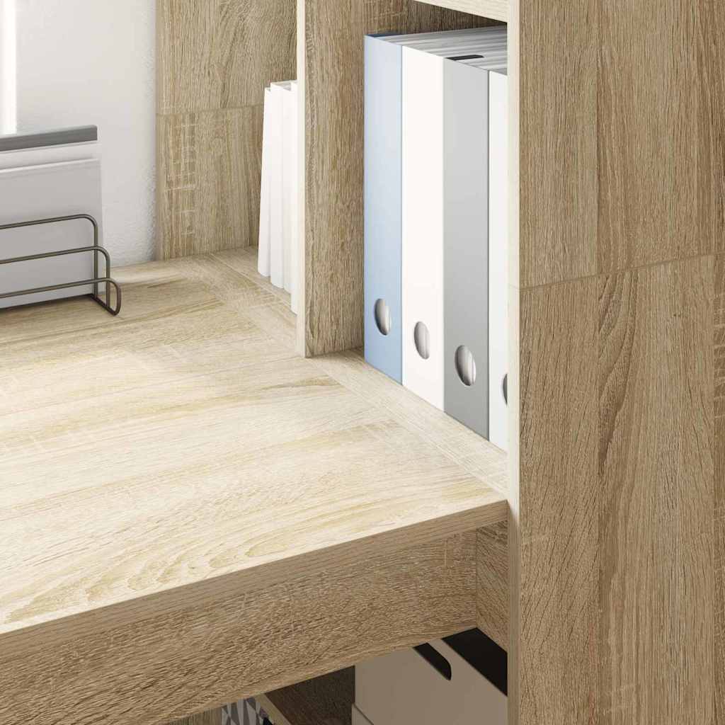 Stol s policom Sonoma hrast 122 x 67 x 145 cm Konstruirano drvo