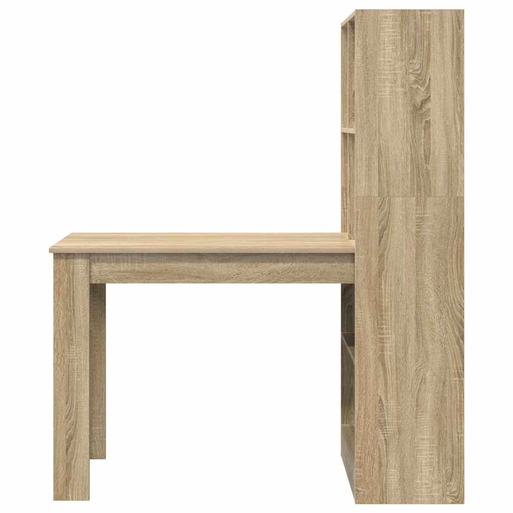 Stol s policom Sonoma hrast 122 x 67 x 145 cm Konstruirano drvo