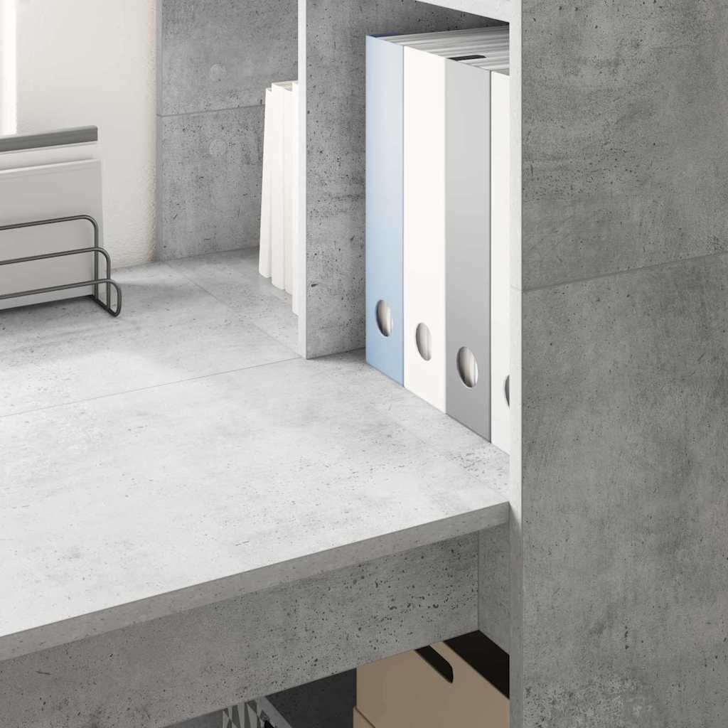 Stol Betonski sivi 122 x 67 x 145 cm Konstruirano drvo
