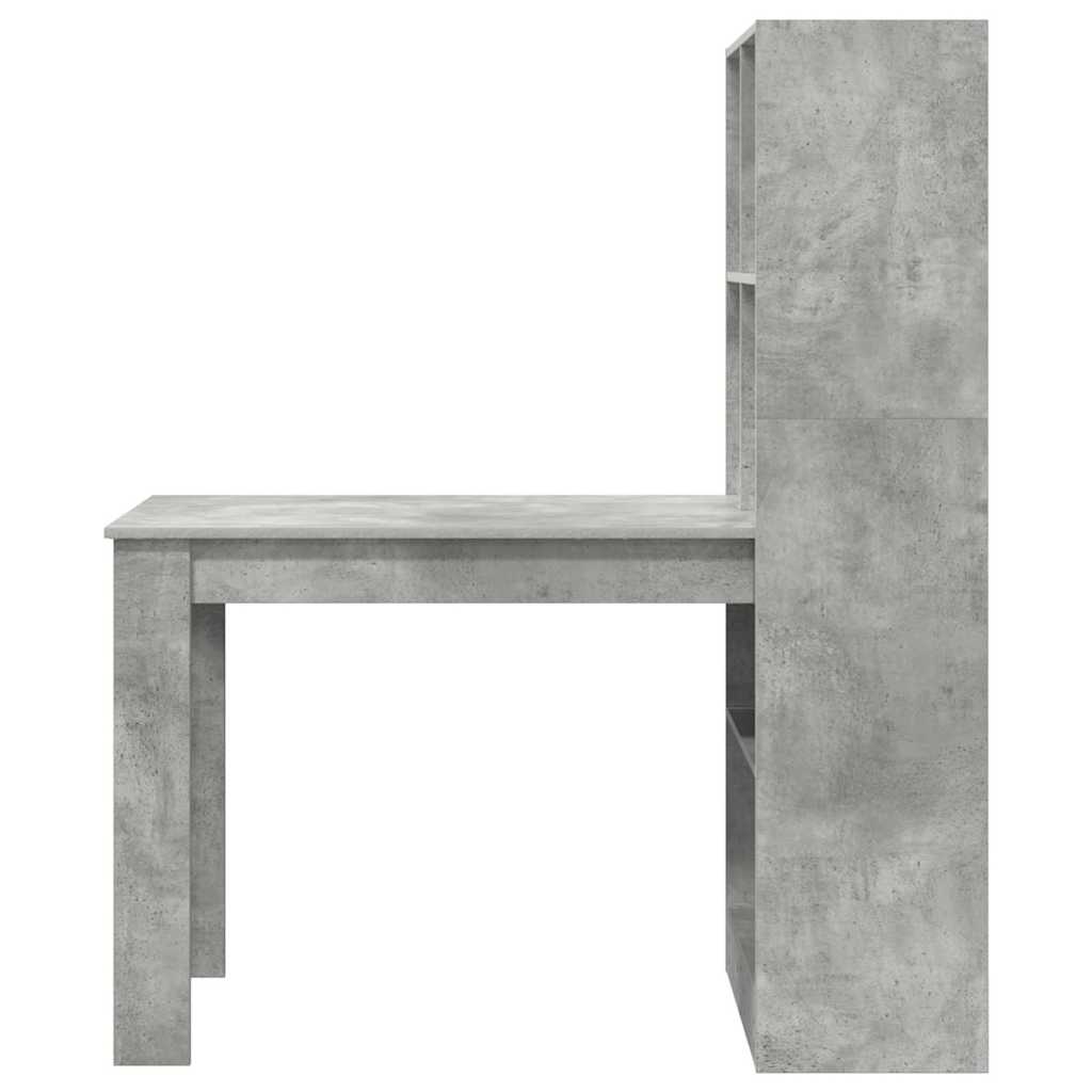 Stol Betonski sivi 122 x 67 x 145 cm Konstruirano drvo