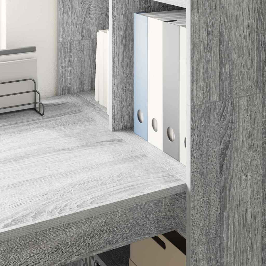 Stol s policom Siva Sonoma 122 x 67 x 145 cm Konstruirano drvo