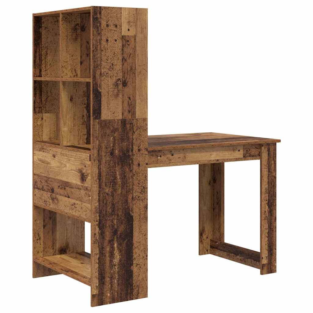 Stol s policom Staro drvo 122 x 67 x 145 cm Konstruirano drvo
