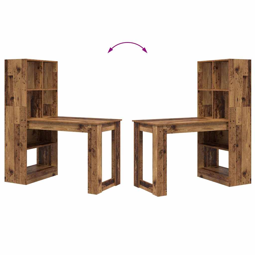 Stol s policom Staro drvo 122 x 67 x 145 cm Konstruirano drvo