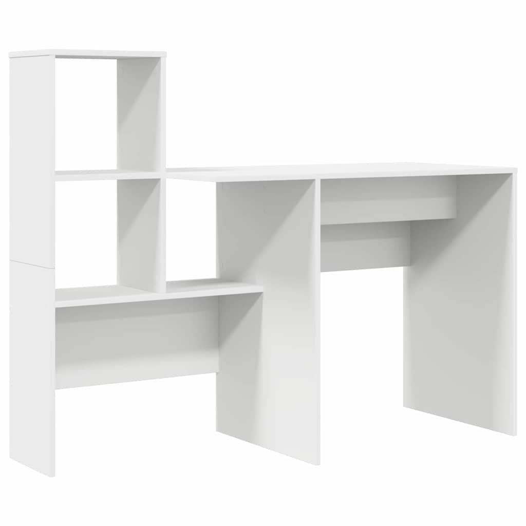 Stol s ladicama Bijelo 131,5 x 50 x 106,5 cm Konstruirano drvo