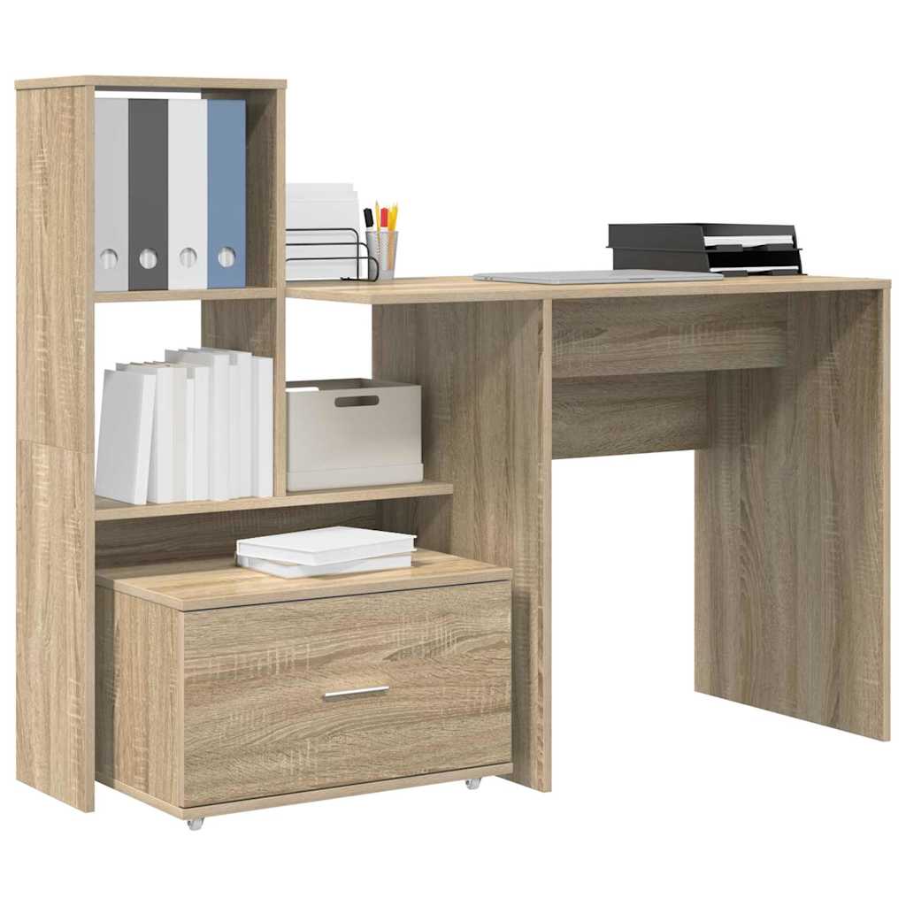 Stol Sonoma hrast 131,5 x 50 x 106,5 cm Konstruirano drvo