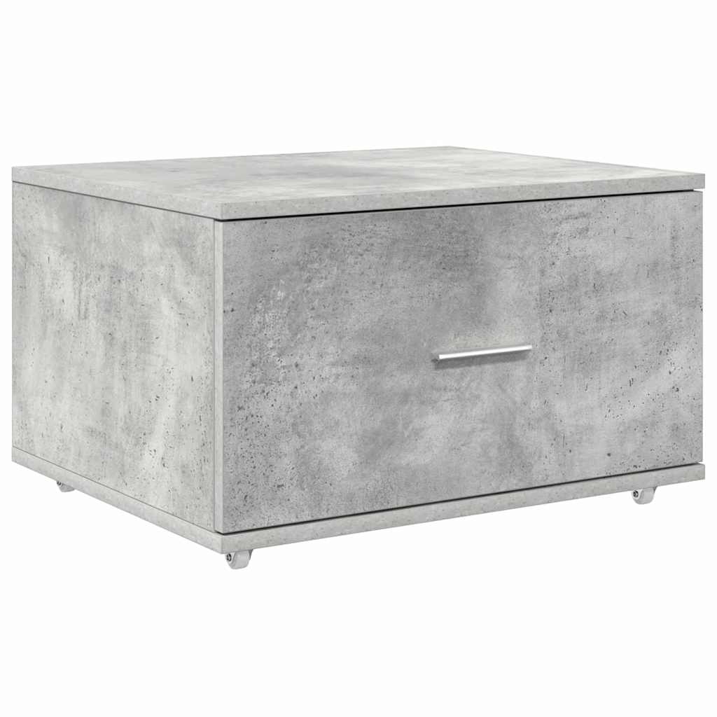 Stol Betonski sivi 131,5 x 50 x 106,5 cm Konstruirano drvo
