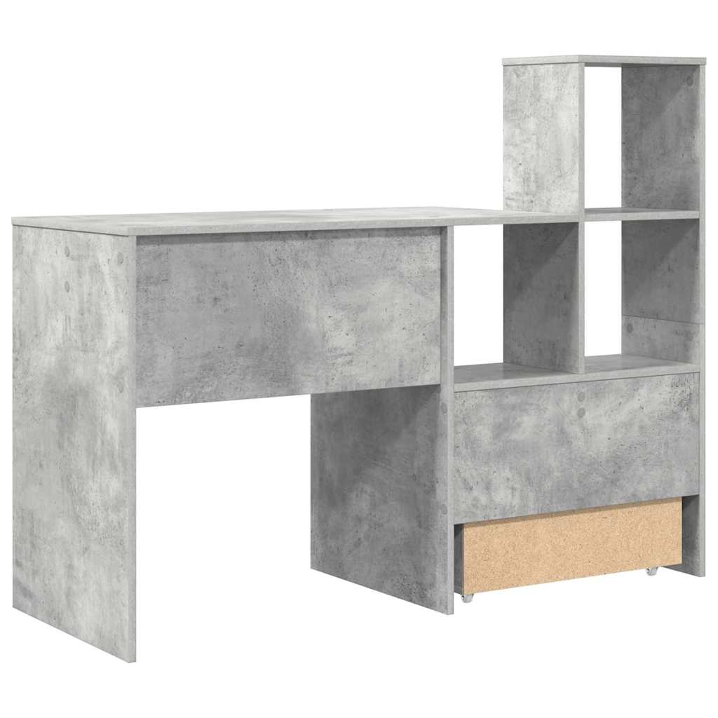 Stol Betonski sivi 131,5 x 50 x 106,5 cm Konstruirano drvo