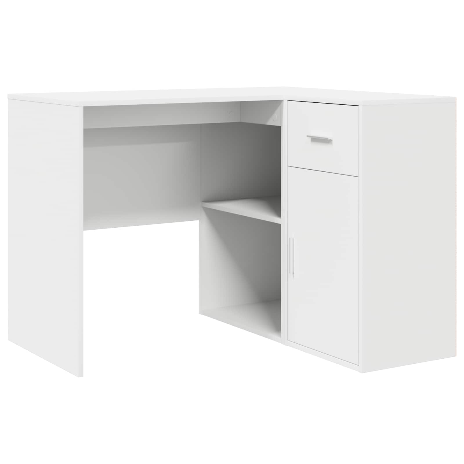 Kutni stol s ladicama Bijelo 102 x 88 x 75 cm